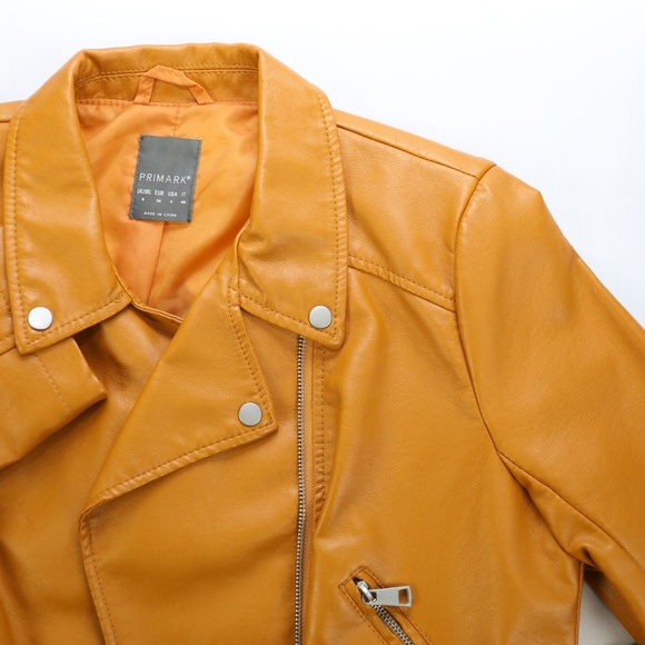 VEGAN LEATHE BIKER JACKET - Picture 4 of 7